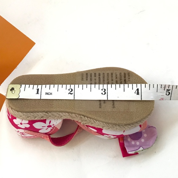 GYMBOREE Baby Shoes NWT Espadrille Sandals Floral Pink Newborn Size 0-3 Gymboree - Picture 14 of 15